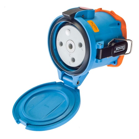 Meltric Pin & Sleeve Receptacle, 150 A, 250V AC, Three Phase, 3 Pole, Screw Terminals Wire Connection Type 63-94073-375-843